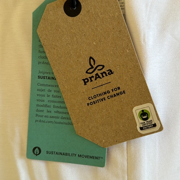 PrAna White Cover Up Dress, NWT - Picture 6 of 10